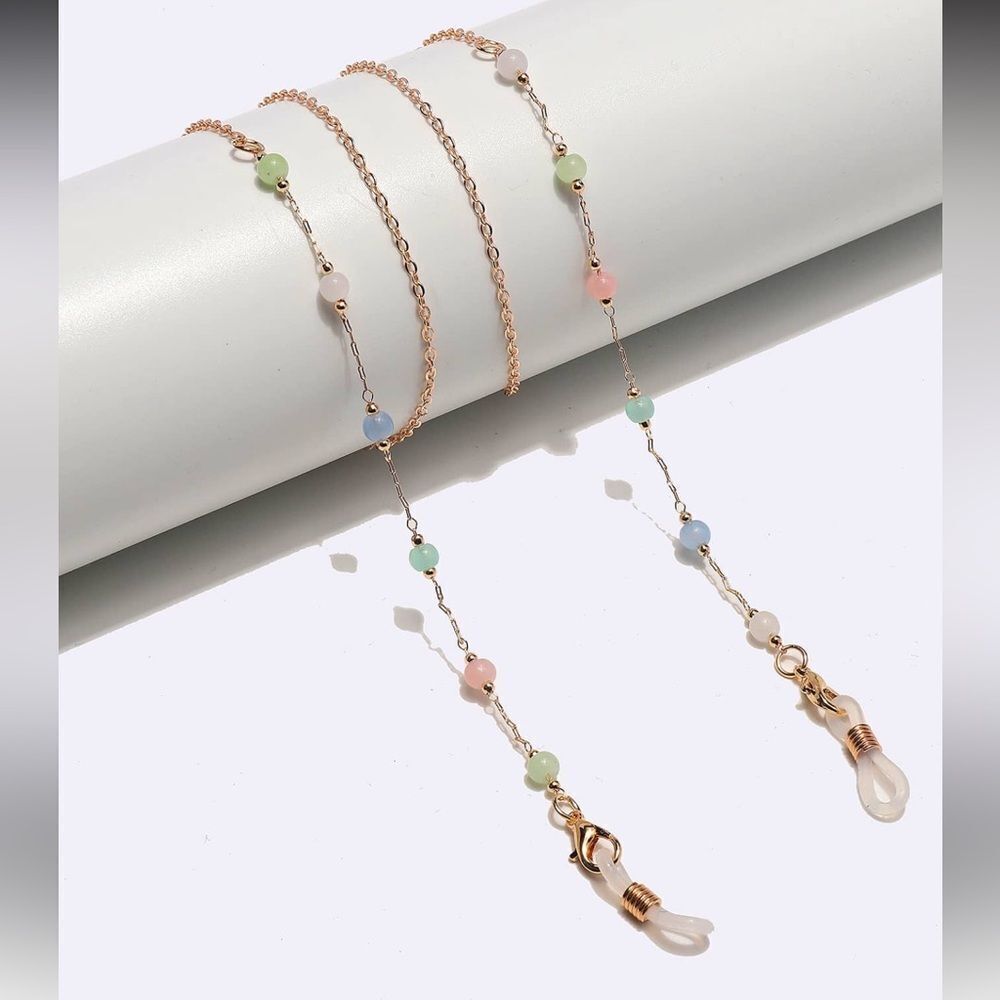 Multicolor Beaded glasses Chain A1536